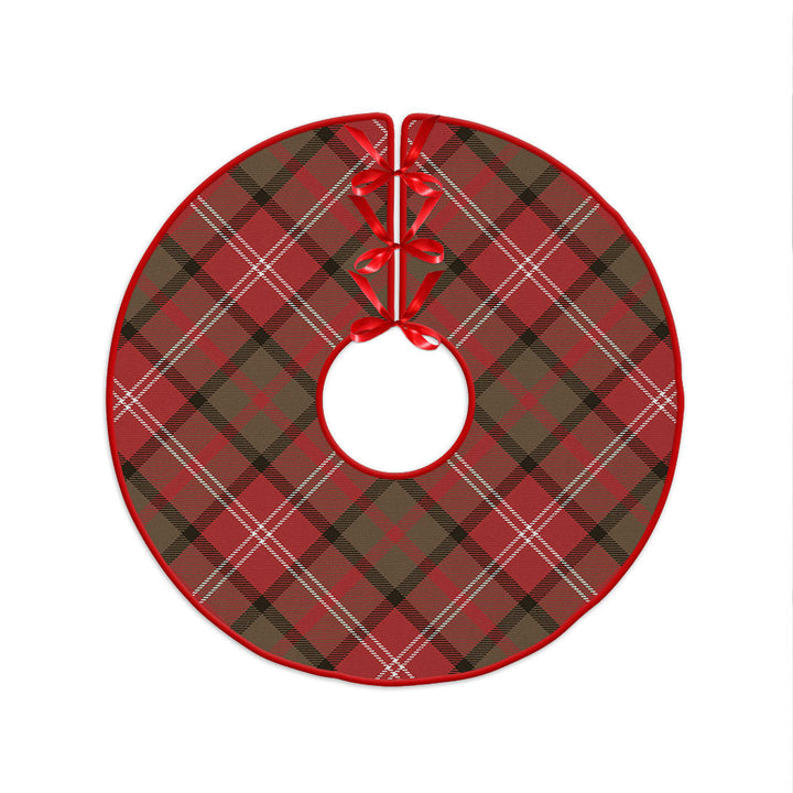 Nisbet (Nisbit) Weathered Clan Badge Tartan Christmas Tree Skirt