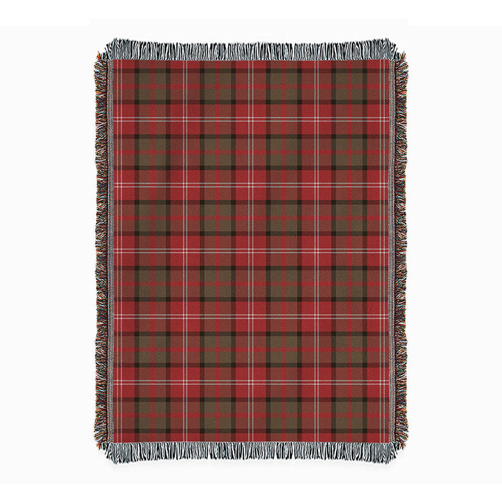 Nisbet (Nisbit) Weathered Clan Badge Tartan Woven Blanket