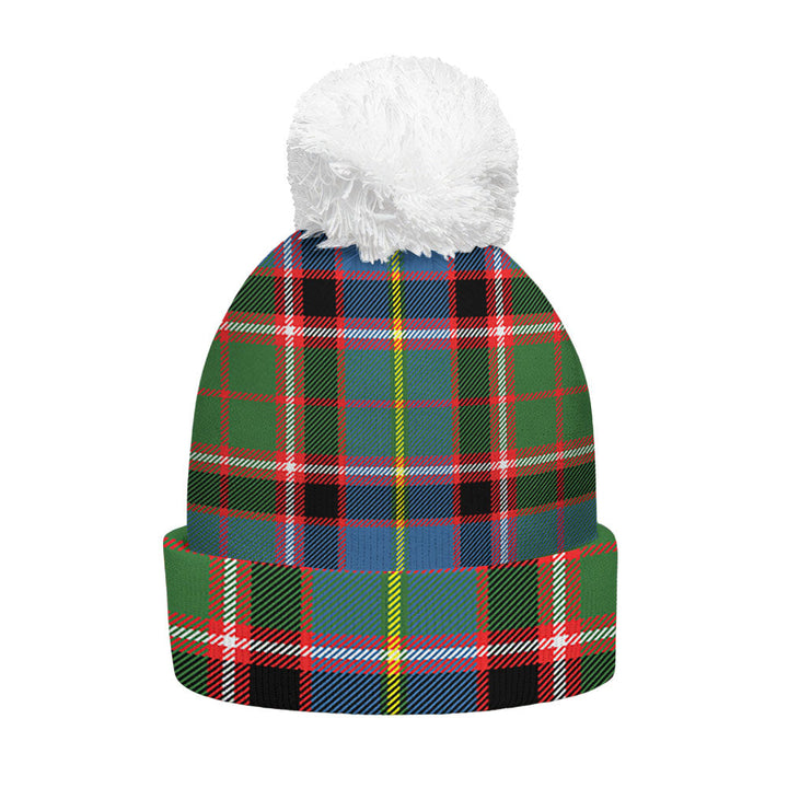 Norvel Clan Badge Tartan Bobble Beanie Hat