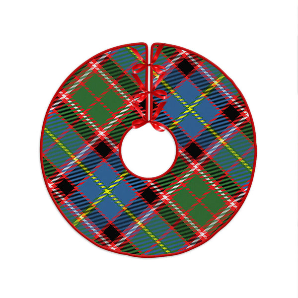 Norvel Clan Badge Tartan Christmas Tree Skirt