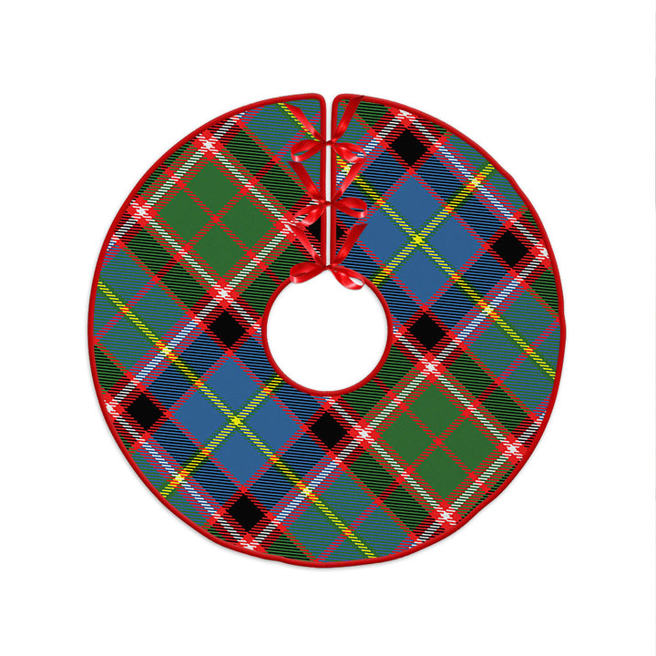 Norvel Clan Badge Tartan Christmas Tree Skirt