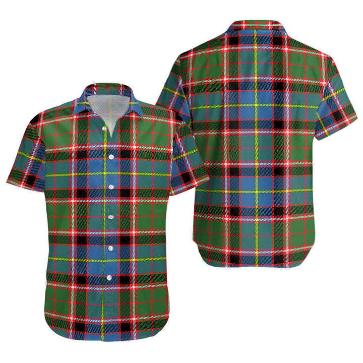 Norvel Clan Badge Tartan Short Sleeve Shirt
