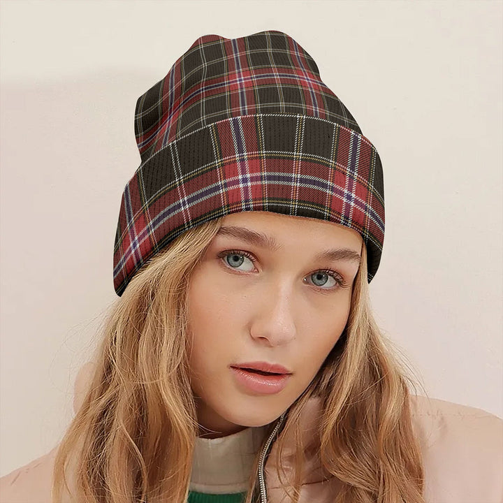 Norwegian Night Weathered Tartan Knitted Beanie