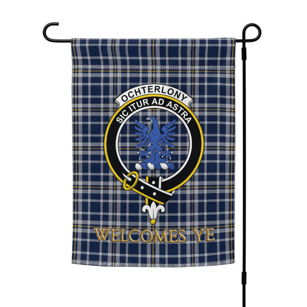 Ochterlony (Auchterlony) Modern Clan Badge Tartan Garden Flag