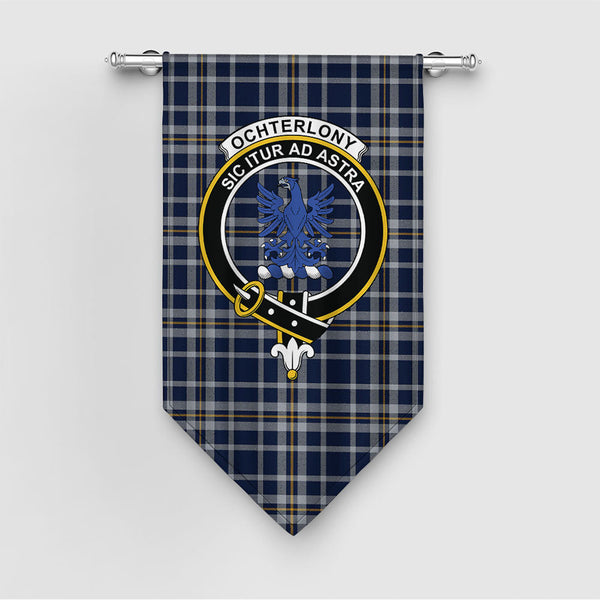 Ochterlony (Auchterlony) Modern Clan Badge Tartan Gonfalon
