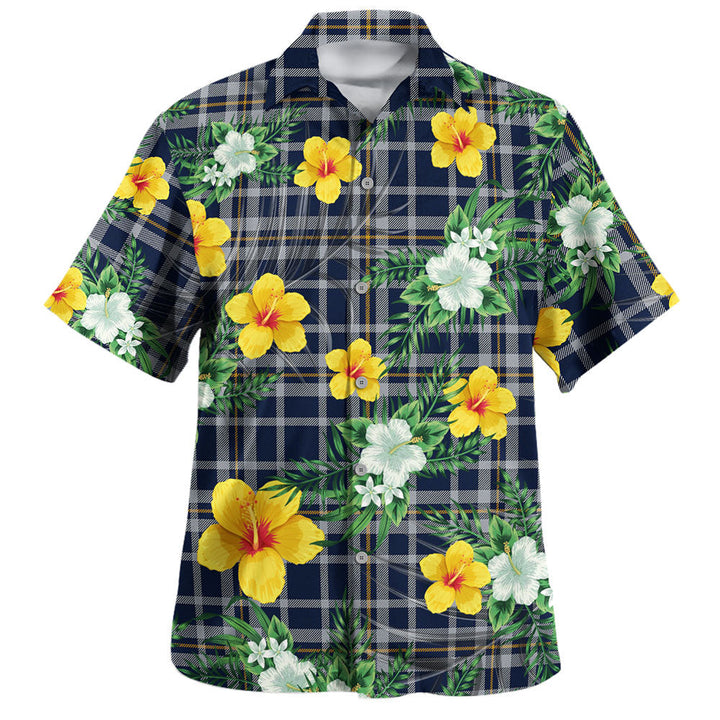 Ochterlony (Auchterlony) Modern Clan Badge Tartan Hawaiian Shirt Summer Vibes Style