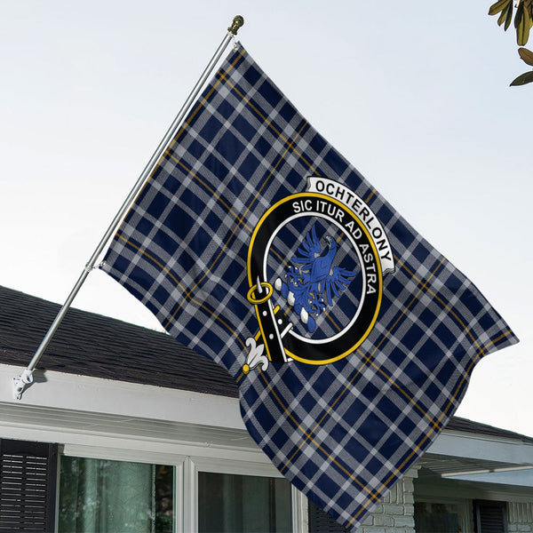 Ochterlony (Auchterlony) Modern Clan Badge Tartan House Flag