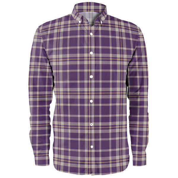 Ochterlony (Auchterlony) Weathered Clan Badge Tartan Long Sleeve Shirt