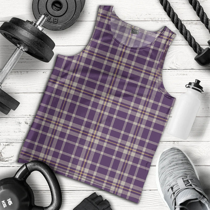 Ochterlony (Auchterlony) Weathered Clan Badge Tartan Men Tank Top