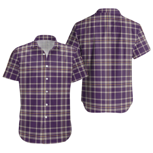 Ochterlony (Auchterlony) Weathered Clan Badge Tartan Short Sleeve Shirt