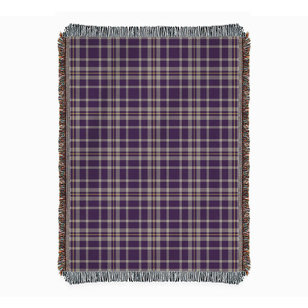 Ochterlony (Auchterlony) Weathered Clan Badge Tartan Woven Blanket