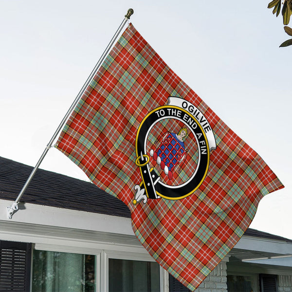 Ogilvie Ancient Clan Badge Tartan House Flag