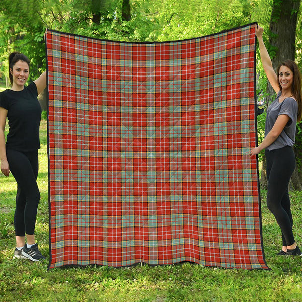 Ogilvie Ancient Clan Badge Tartan Premium Quilt