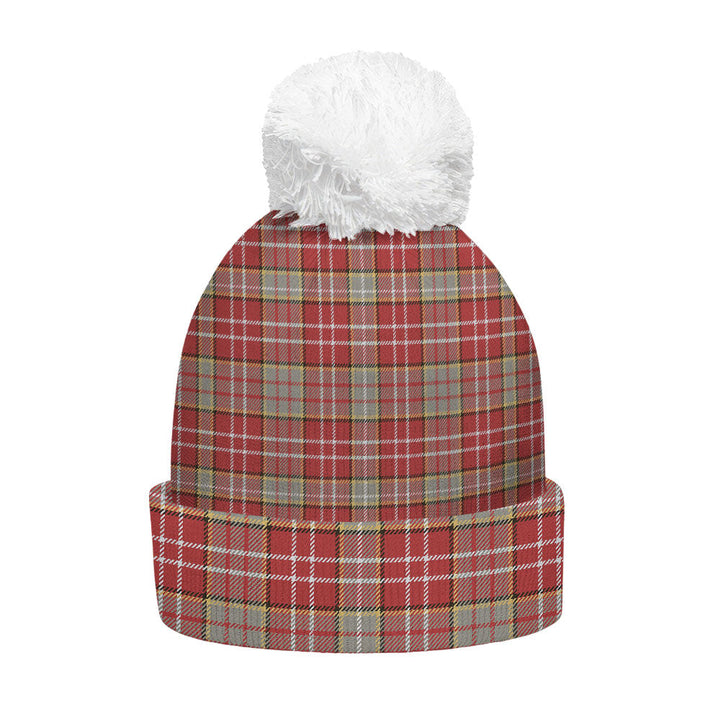 Ogilvie Weathered Clan Badge Tartan Bobble Beanie Hat