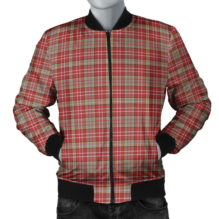 Ogilvie Weathered Clan Badge Tartan Bomber Jacket
