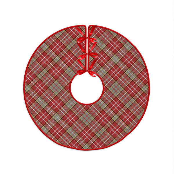 Ogilvie Weathered Clan Badge Tartan Christmas Tree Skirt