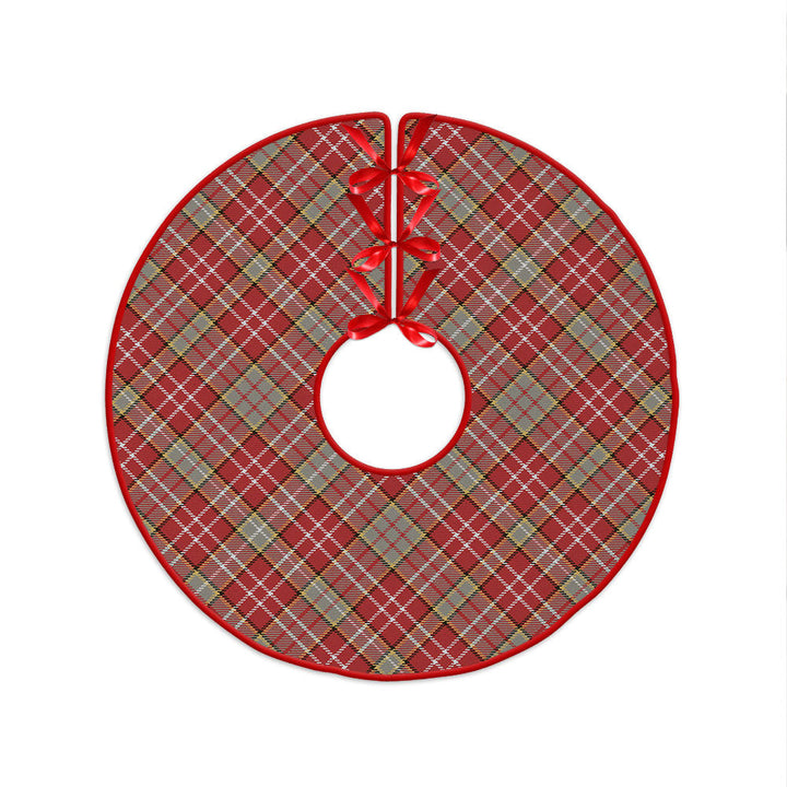 Ogilvie Weathered Clan Badge Tartan Christmas Tree Skirt