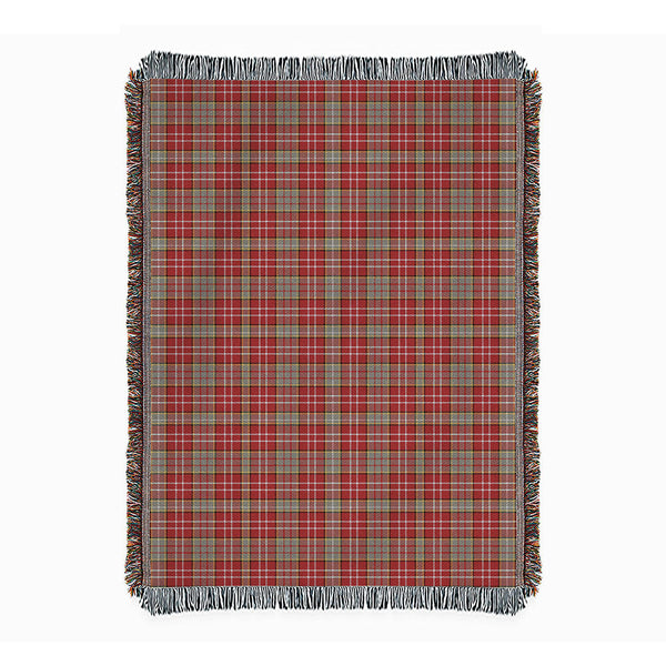 Ogilvie Weathered Clan Badge Tartan Woven Blanket