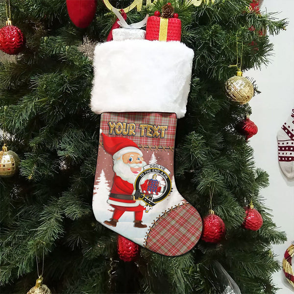 Ogilvie Weathered Clan Badge Tartan Christmas Stocking Holiday Blessings Merry Christmas Joy