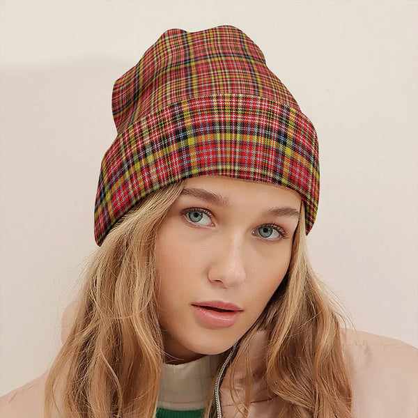 Ogilvie of Strathallan Modern Clan Badge Tartan Knitted Beanie