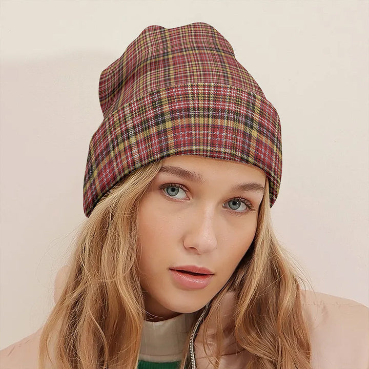 Ogilvie of Strathallan Weathered Clan Badge Tartan Knitted Beanie