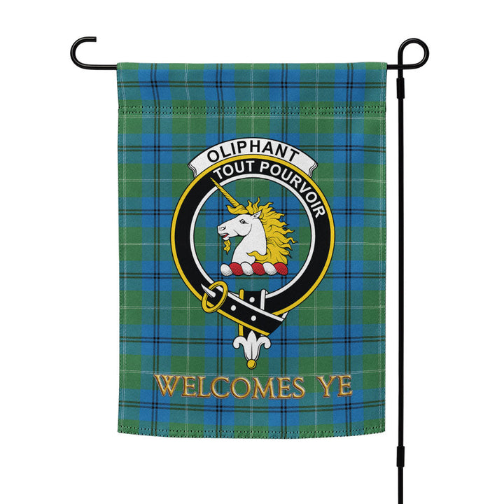 Oliphant Ancient Clan Badge Tartan Garden Flag
