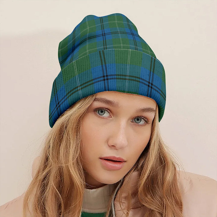 Oliphant Ancient Clan Badge Tartan Knitted Beanie