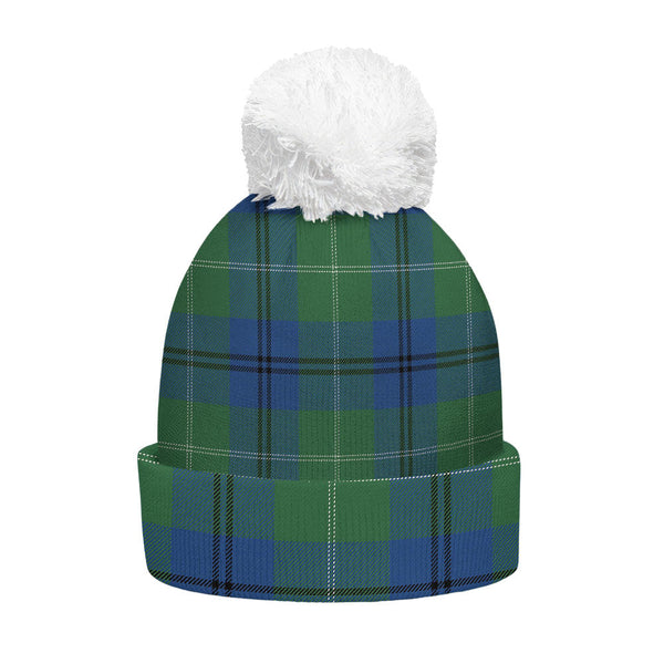 Oliphant Modern Clan Badge Tartan Bobble Beanie Hat