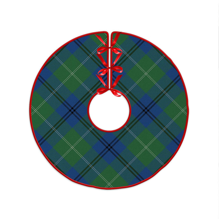 Oliphant Modern Clan Badge Tartan Christmas Tree Skirt