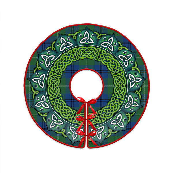 Oliphant Modern Clan Badge Tartan Christmas Tree Skirt Heritage Holiday Decor