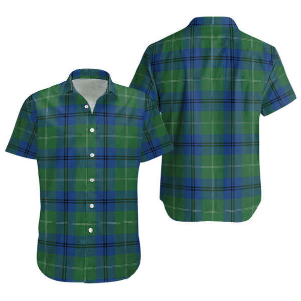 Oliphant Modern Clan Badge Tartan Short Sleeve Shirt