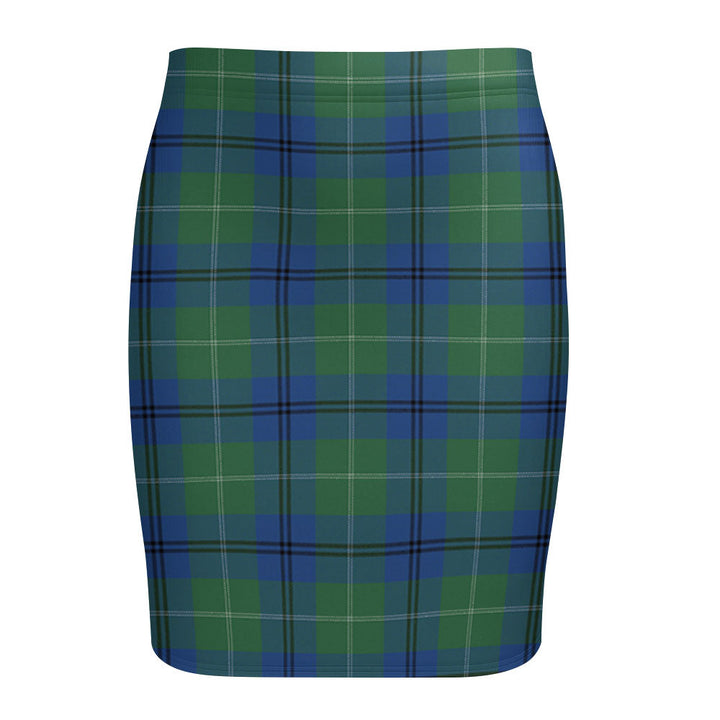 Oliphant Modern Tartan Fitted Skirt