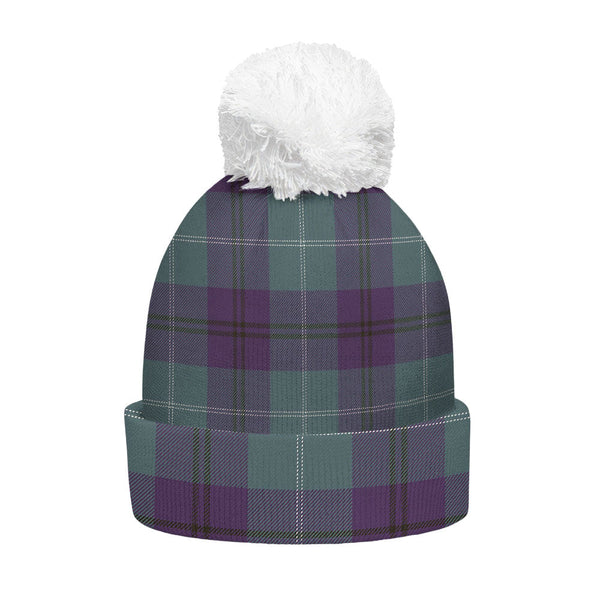 Oliphant Weathered Clan Badge Tartan Bobble Beanie Hat