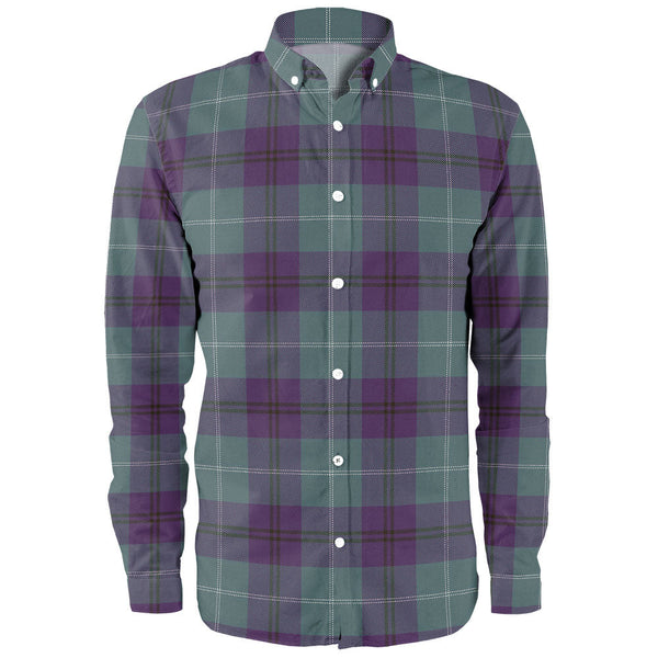 Oliphant Weathered Clan Badge Tartan Long Sleeve Shirt