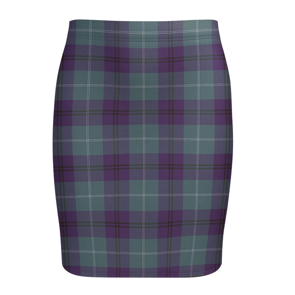 Oliphant Weathered Tartan Fitted Skirt