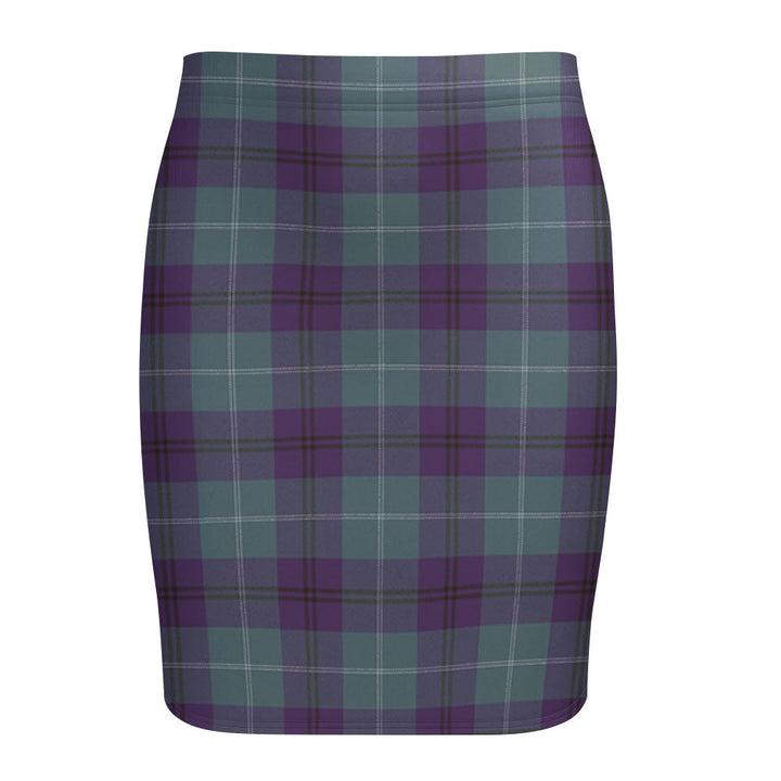 Oliphant Weathered Tartan Fitted Skirt