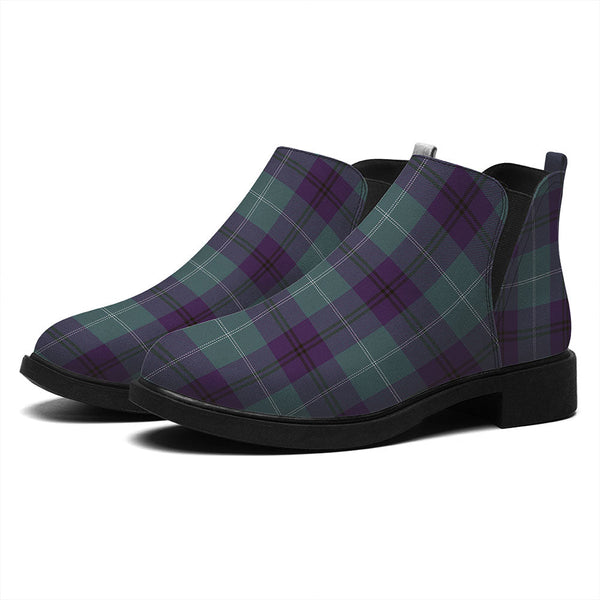Oliphant Weathered Tartan Flat Ankle Boots