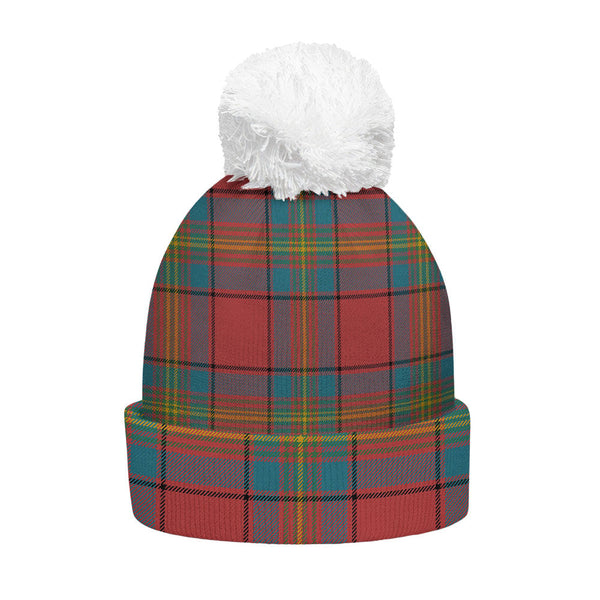 Oliver Ancient Clan Badge Tartan Bobble Beanie Hat