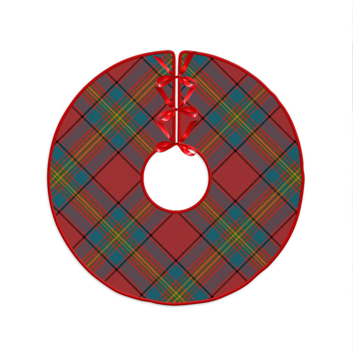 Oliver Ancient Clan Badge Tartan Christmas Tree Skirt