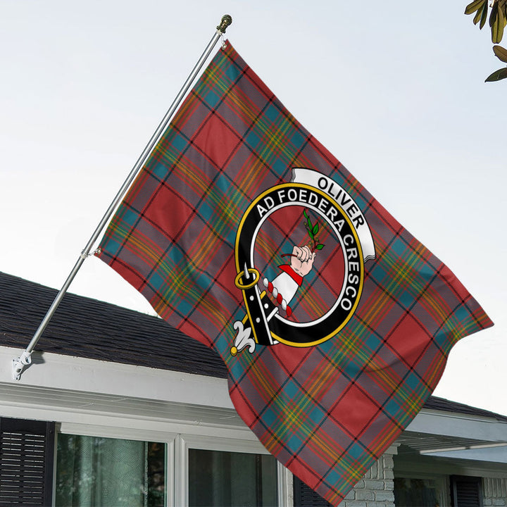 Oliver Ancient Clan Badge Tartan House Flag