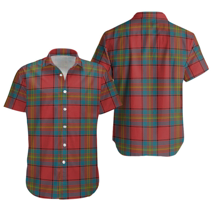 Oliver Ancient Clan Badge Tartan Short Sleeve Shirt