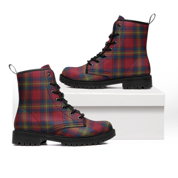Oliver Modern Clan Badge Tartan Leather Boots