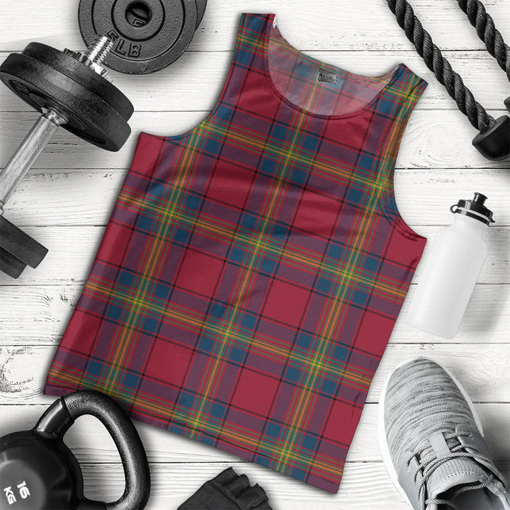 Oliver Modern Clan Badge Tartan Men Tank Top