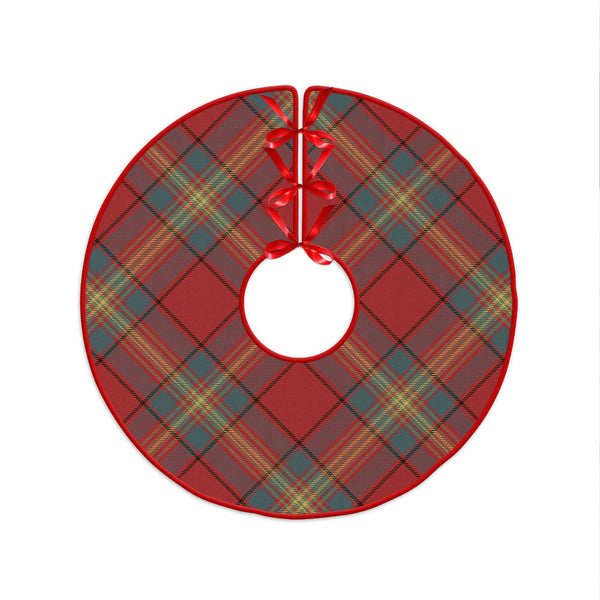 Oliver Weathered Clan Badge Tartan Christmas Tree Skirt