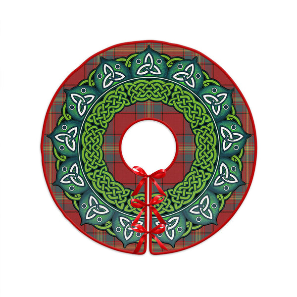 Oliver Weathered Clan Badge Tartan Christmas Tree Skirt Heritage Holiday Decor