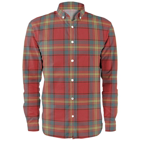 Oliver Weathered Clan Badge Tartan Long Sleeve Shirt