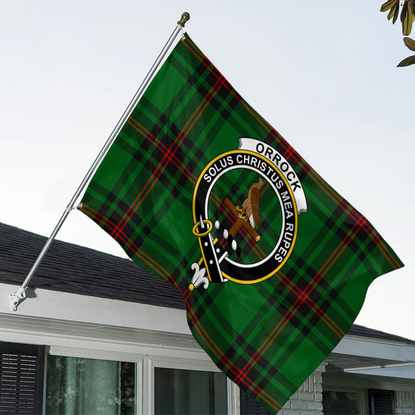 Orrock Clan Badge Tartan House Flag