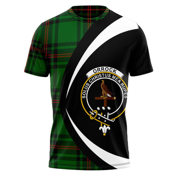 Orrock Clan Badge Tartan T-Shirt Circle Style Personalized