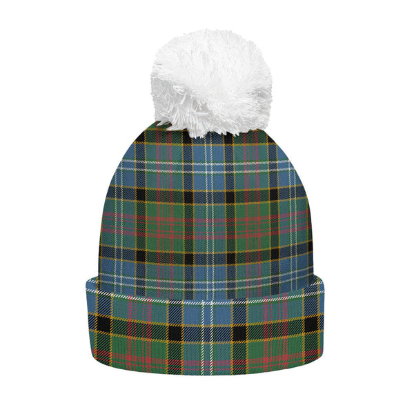 Paisley Drennan (Drennan Drennan) Ancient Clan Badge Tartan Bobble Beanie Hat