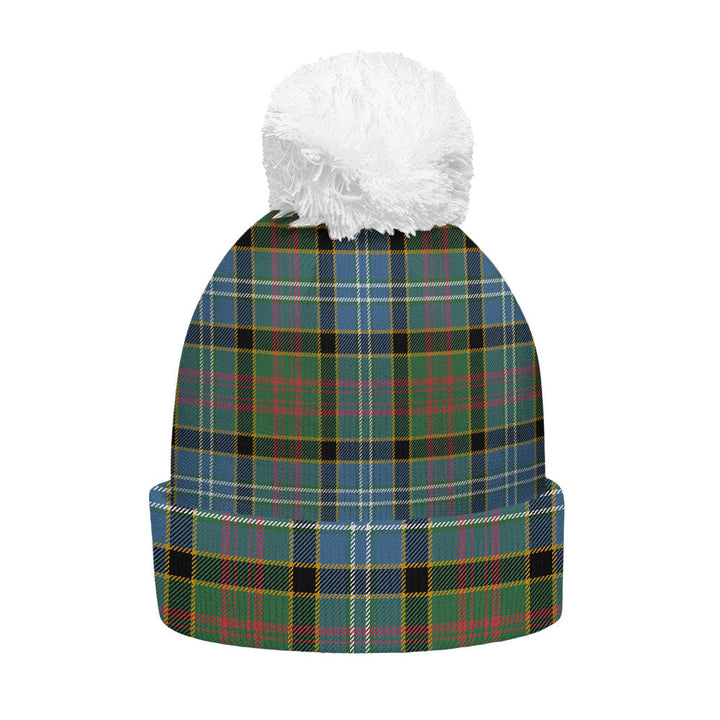 Paisley Drennan (Drennan Drennan) Ancient Clan Badge Tartan Bobble Beanie Hat
